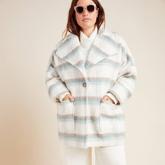 Anthropologie Jackets & Blazers - Anthropologie Elsa Plaid Coat